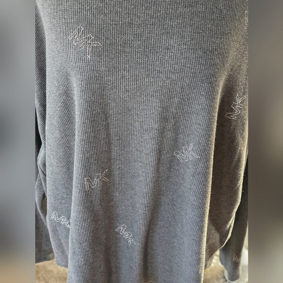 Michael Michael Kors Gray Rhinestone Sweater - Picture 3 of 7